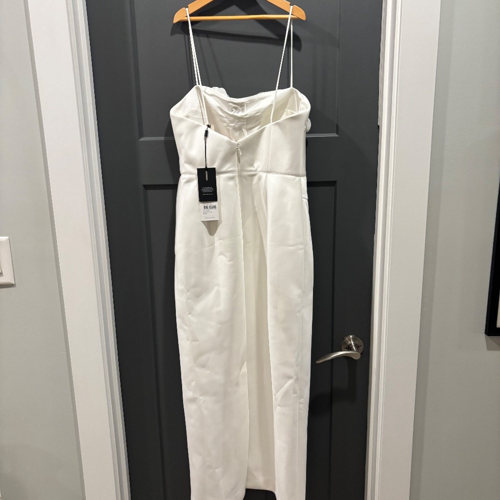 Acler 'Castleford' 3D Floral Column Midi Dress in Ivory (NWT) - Picture 5 of 5